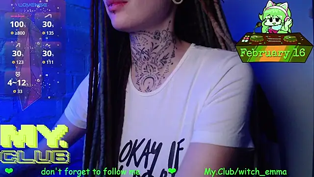 Witch Emma online show from February 2026 07:04:02 AM