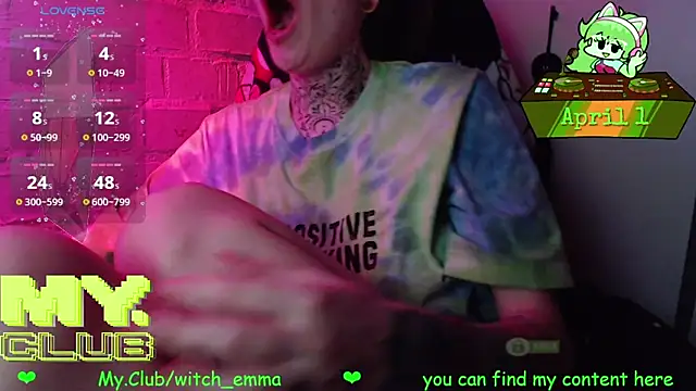 Witch Emma online show from April 2026 01:52:02 PM